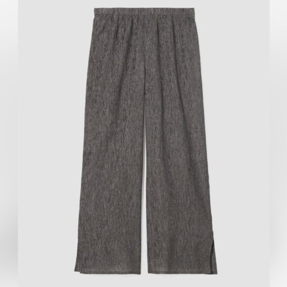 Eileen Fisher Woven Plissé Wide Leg Pant - Picture 6 of 6
